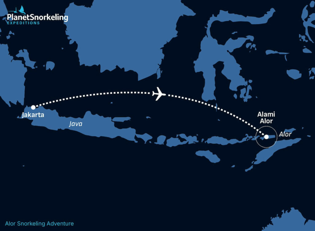 Alor Snorkeling Adventure Map