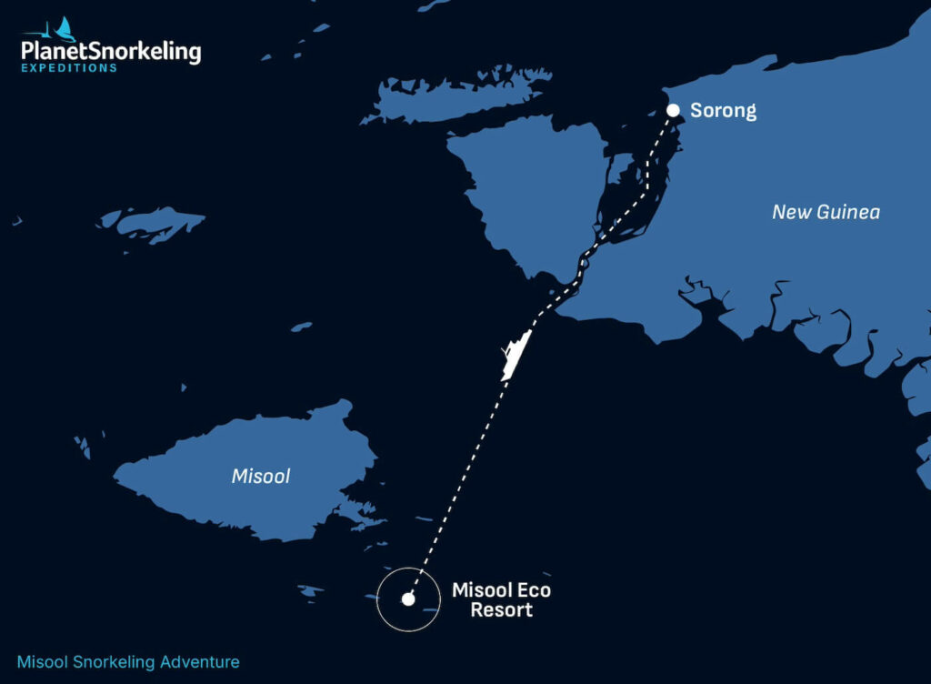 Misool Snorkeling Adventure Map