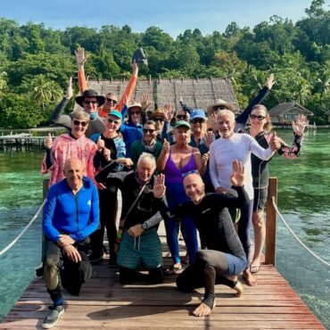Our group at Papua ExplorersCoral reef at Wasrar Reef - Papua Explorers 2026